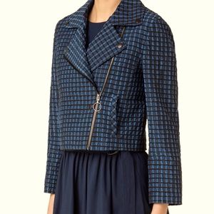 Akris Punto Stretch Wool Moto Jacket